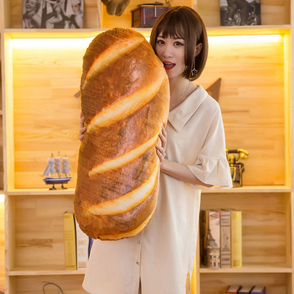 Detail 3d Simulation Bread Pillow Nomer 5