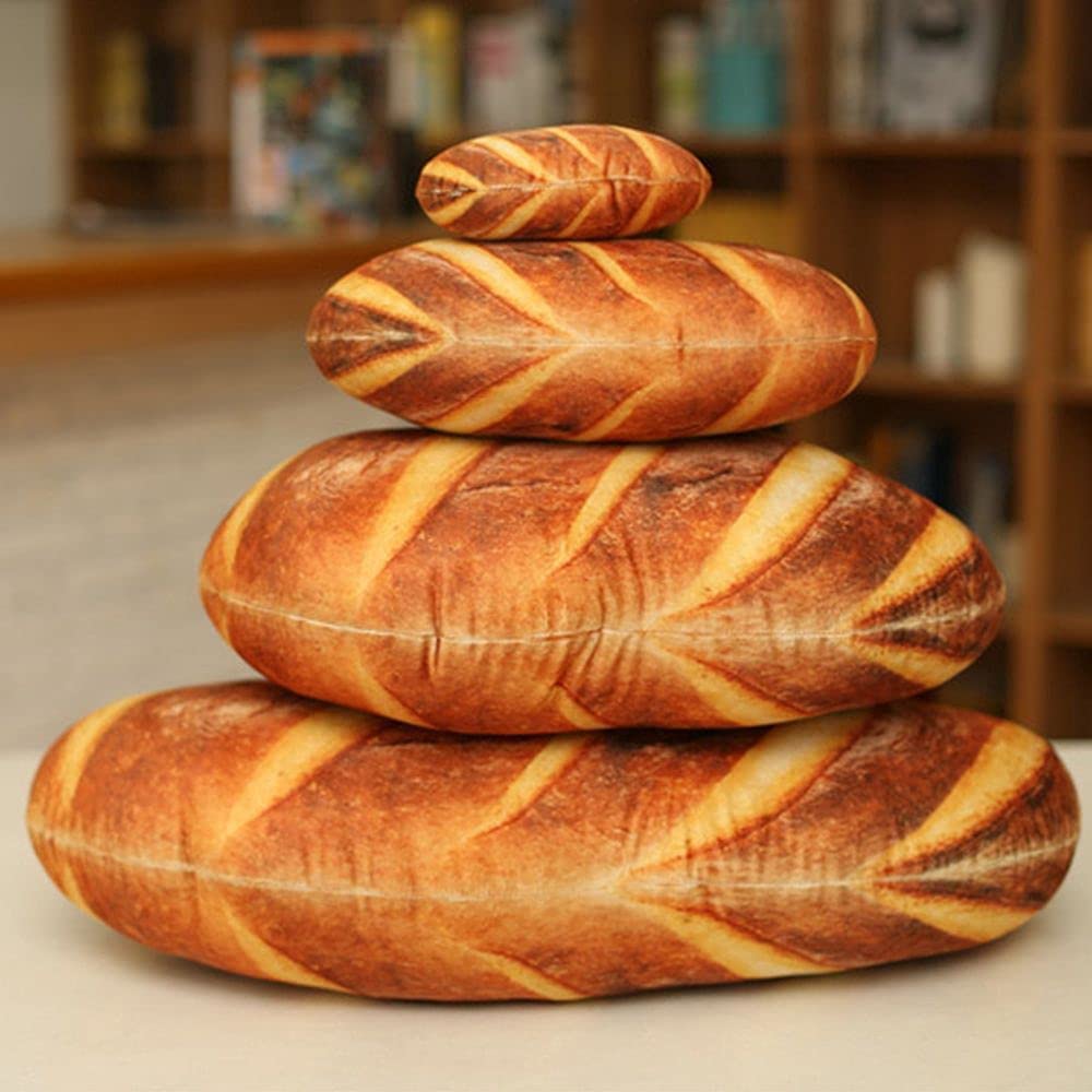 Detail 3d Simulation Bread Pillow Nomer 56