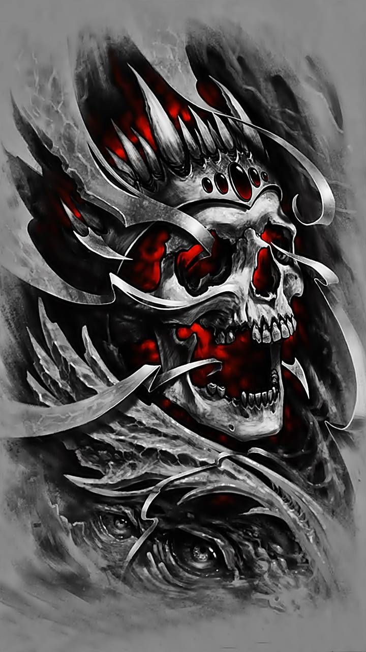 Detail 3d Skull Wallpaper Nomer 31