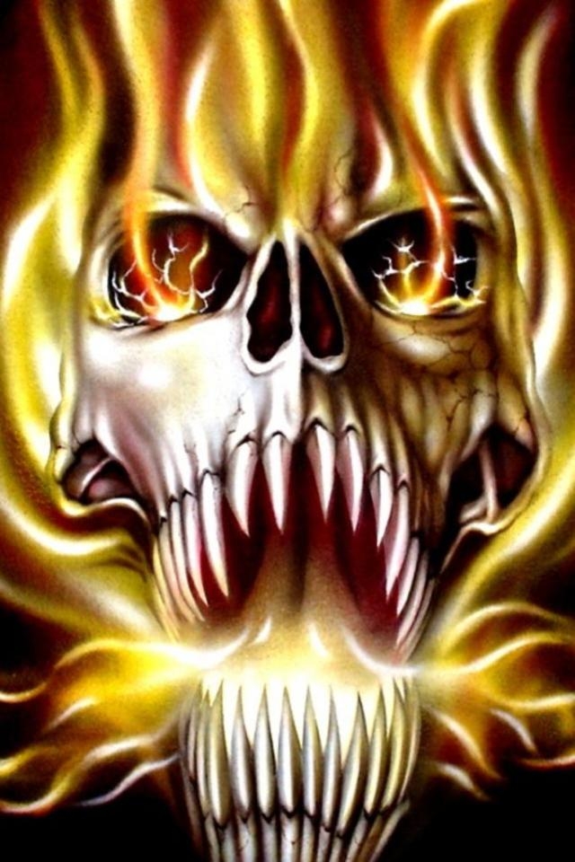 Download 3d Skull Wallpaper For Iphone Nomer 56