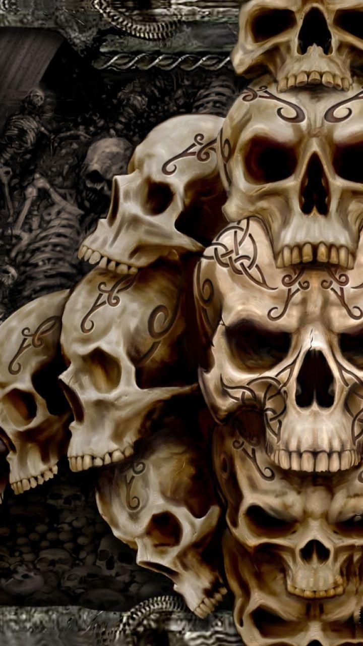Detail 3d Skull Wallpaper Hd Nomer 36