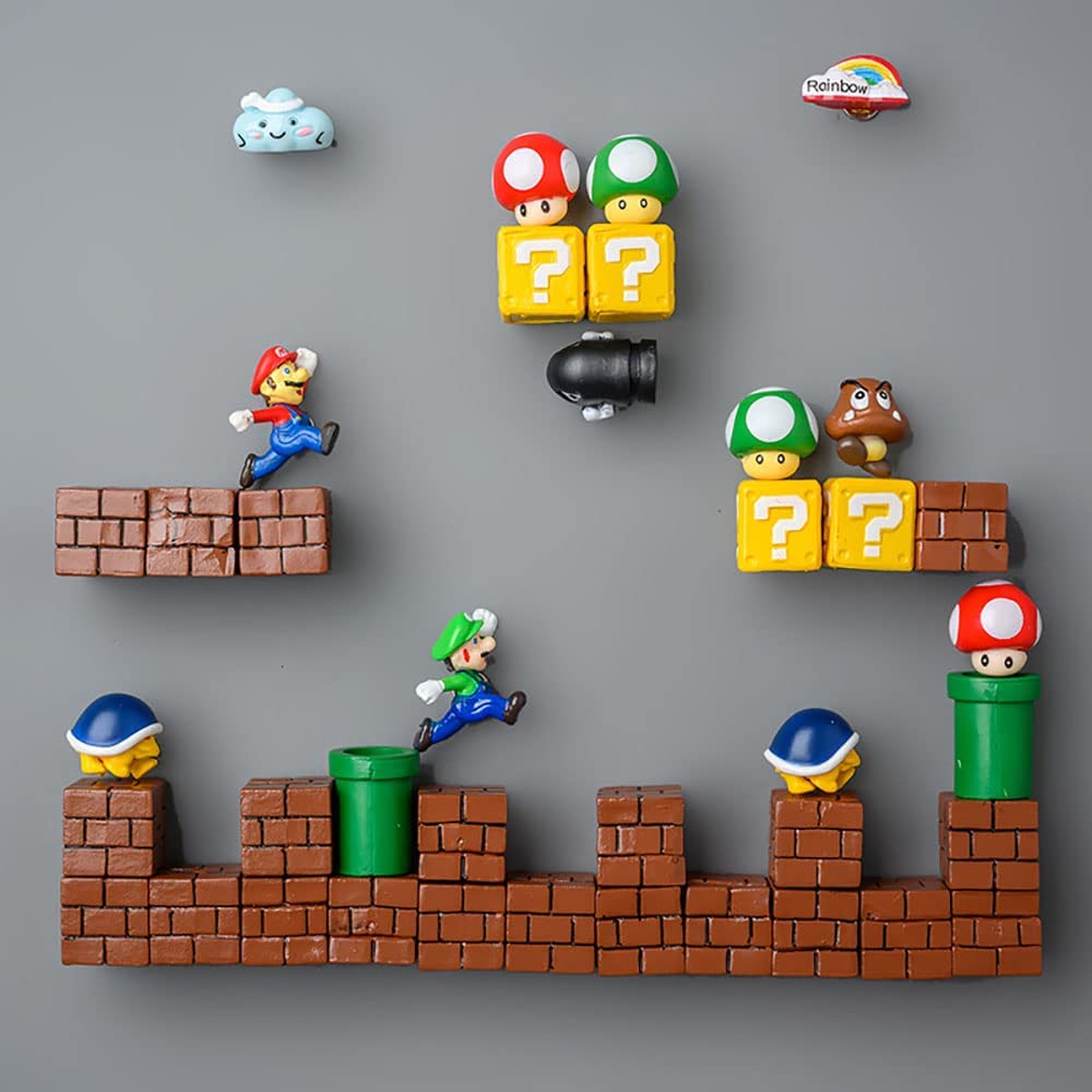 3d Super Mario Fridge Magnets - KibrisPDR