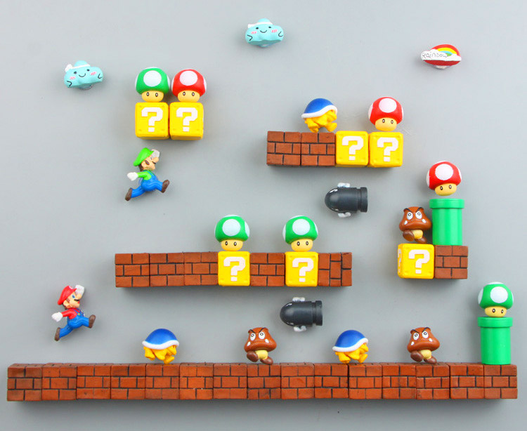 Detail 3d Super Mario Fridge Magnets Nomer 2