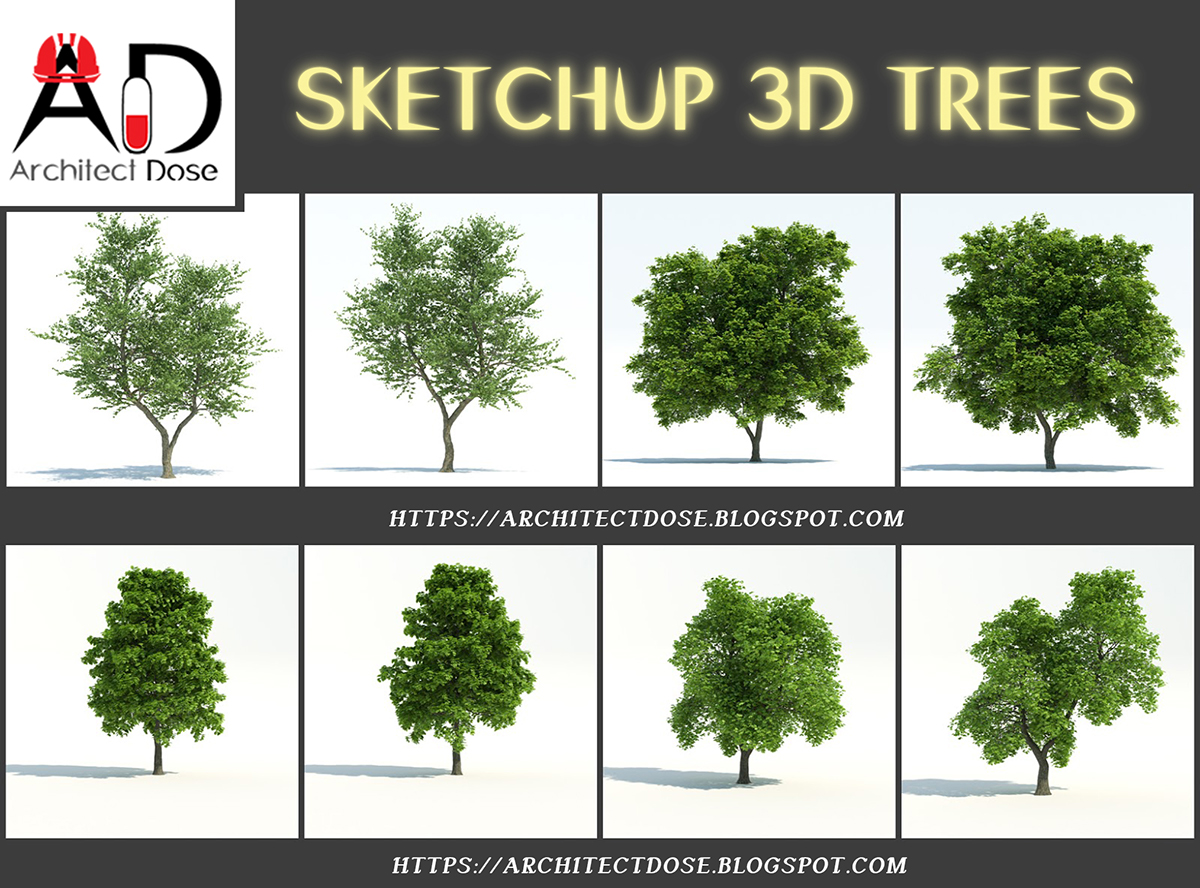 Detail 3d Tree Sketchup Nomer 9