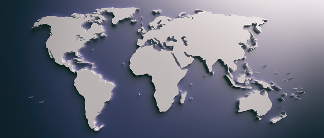 Detail 3d World Map Png Transparent Background Nomer 32