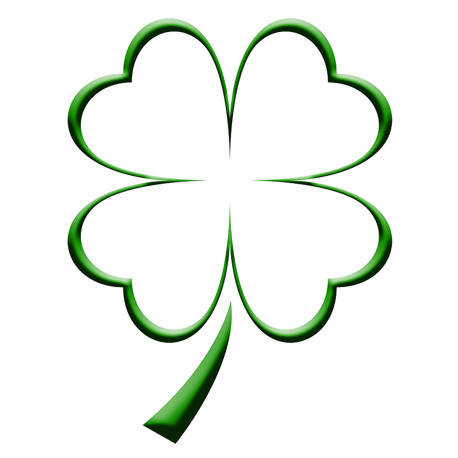 Detail 4 Leaf Clover Clipart Free Nomer 21