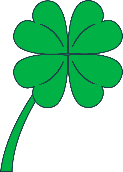 Detail 4 Leaf Clover Clipart Free Nomer 31