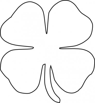 Detail 4 Leaf Clover Clipart Free Nomer 59