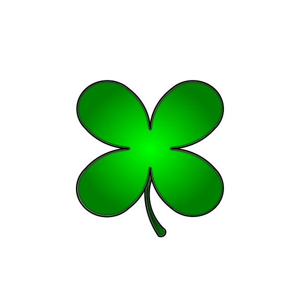 Detail 4 Leaf Clover Vector Free Nomer 60