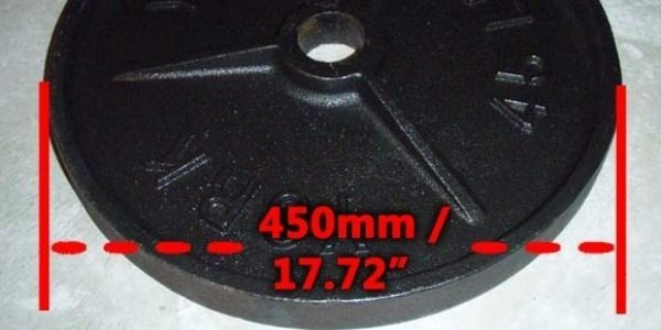 Detail 45 Pound Plate Diameter Nomer 3