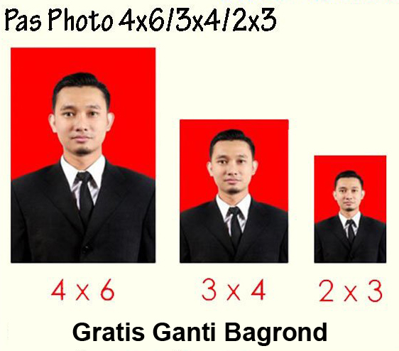 Detail 4x6 Background Merah Polos 3x4 Nomer 53