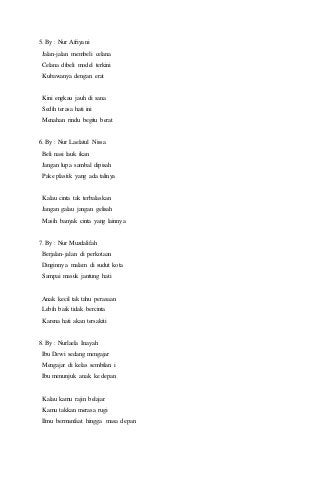 Detail 5 Contoh Puisi Rakyat Nomer 23