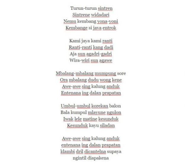 Detail 5 Contoh Puisi Rakyat Nomer 5