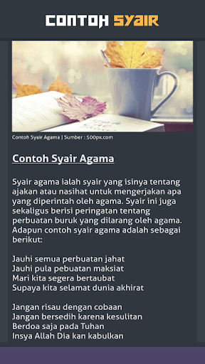 Detail 5 Contoh Syair Nomer 14