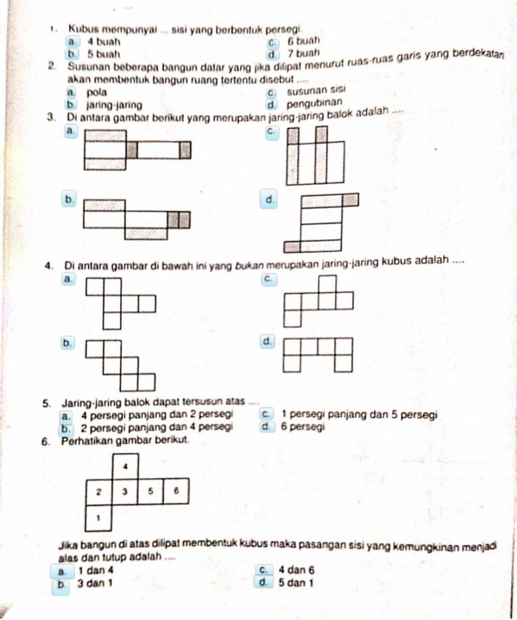 Detail 5 Gambar Jaring Jaring Balok Nomer 54