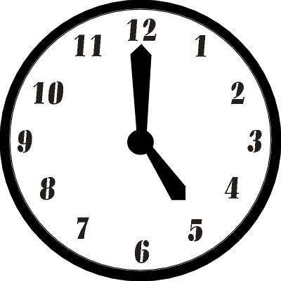 Detail 5 O Clock Clipart Nomer 6