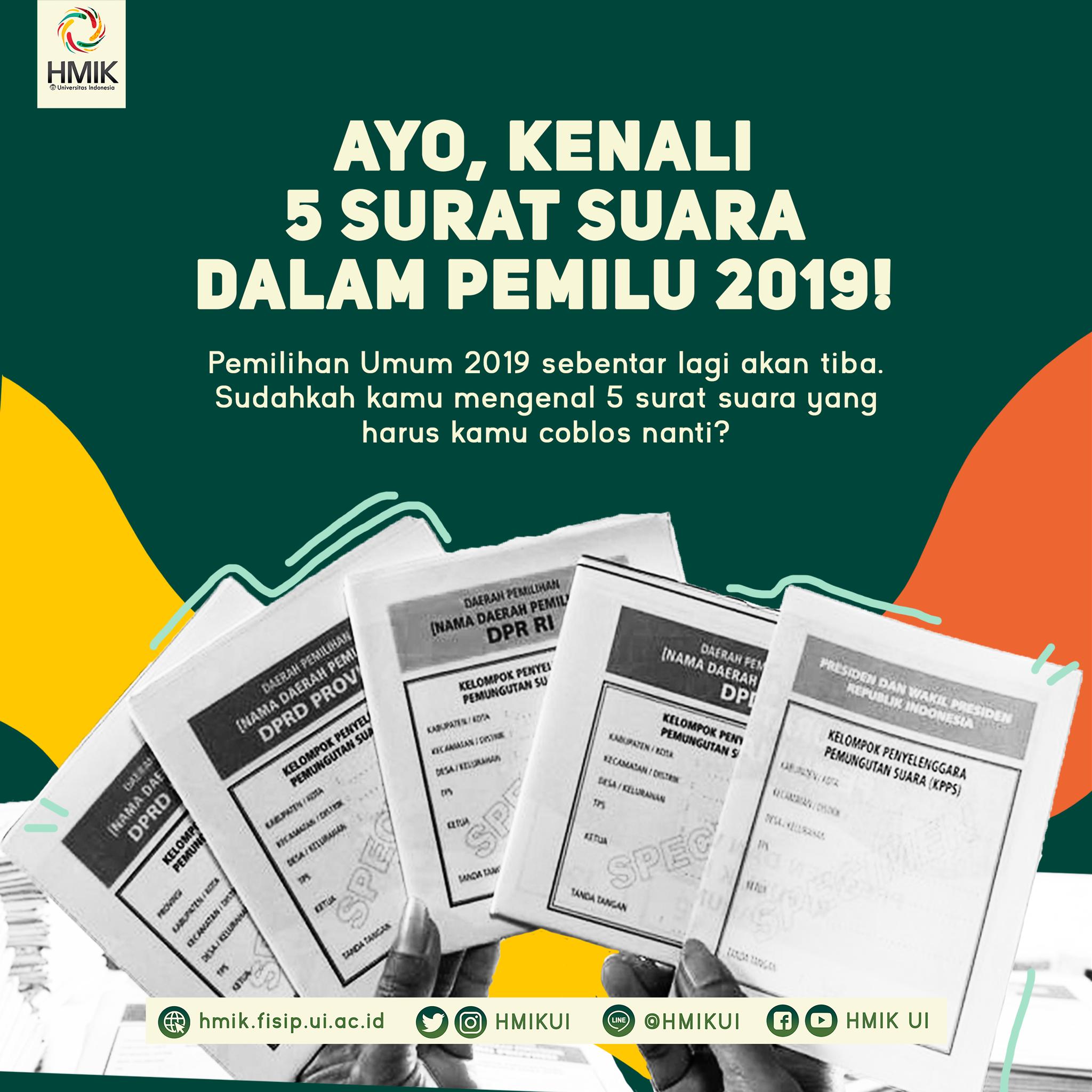 Detail 5 Surat Suara Pemilu 2019 Nomer 51