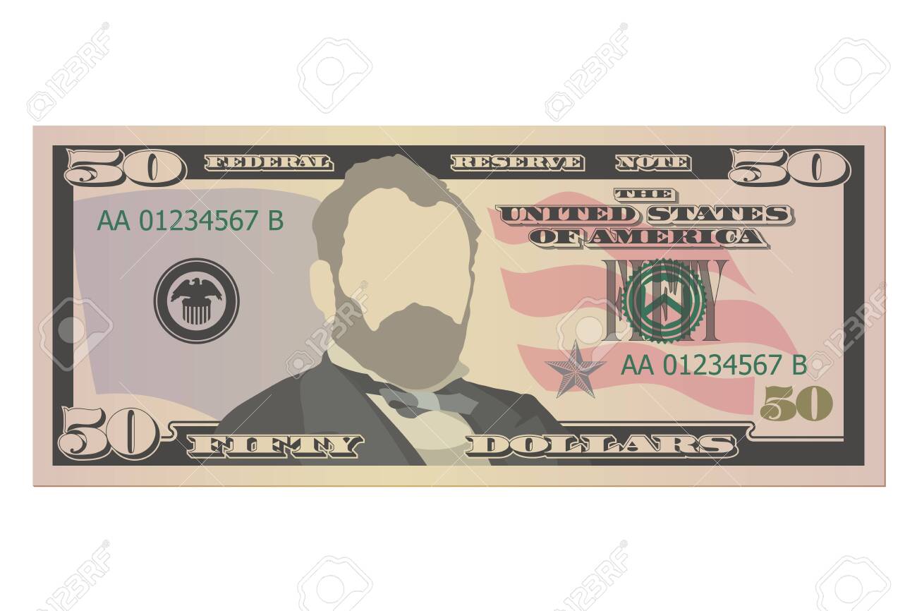 Detail 50 Dollar Bill Clipart Nomer 11