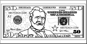 Detail 50 Dollar Bill Clipart Nomer 8