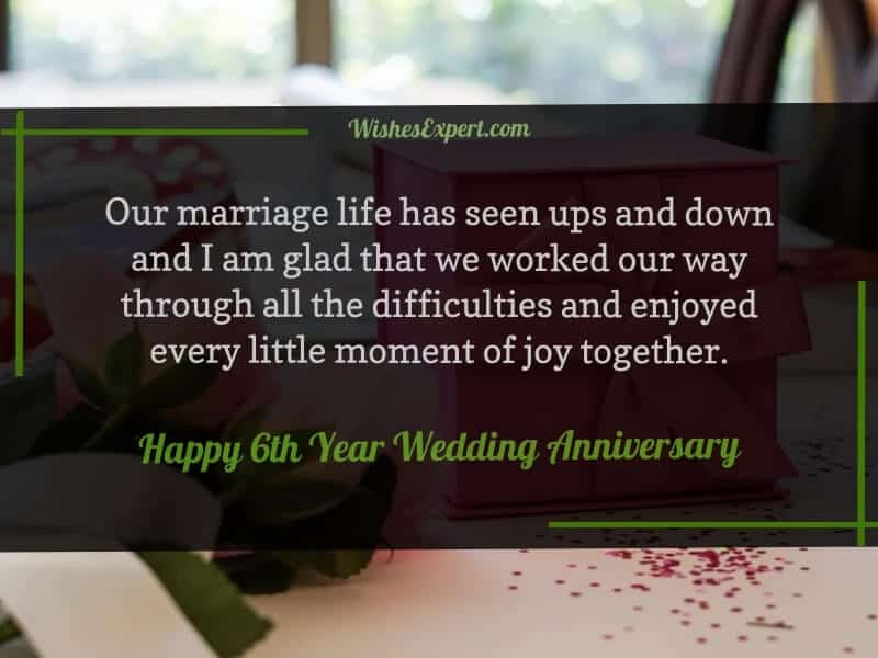 Detail 6th Wedding Anniversary Quotes Nomer 51
