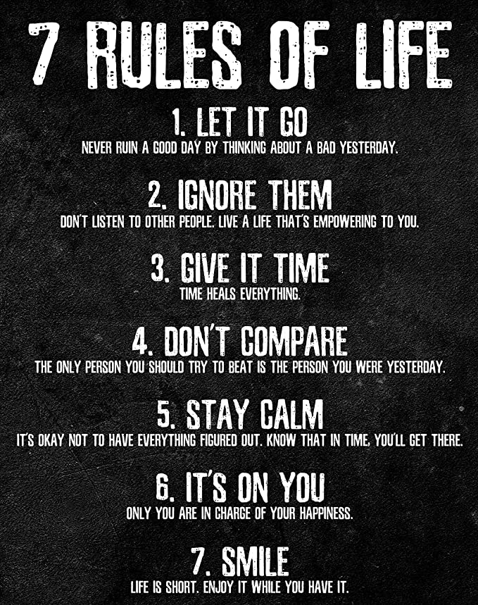 7 Rules Of Life Quotes - KibrisPDR