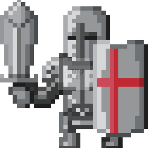 Detail 8 Bit Knight Nomer 2