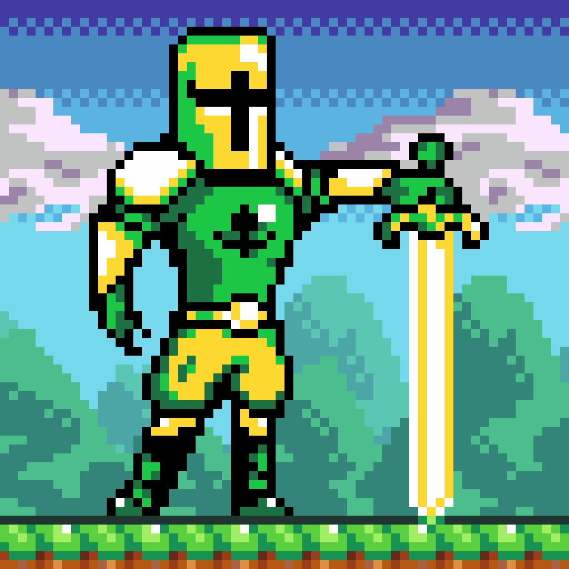 Detail 8 Bit Knight Nomer 33