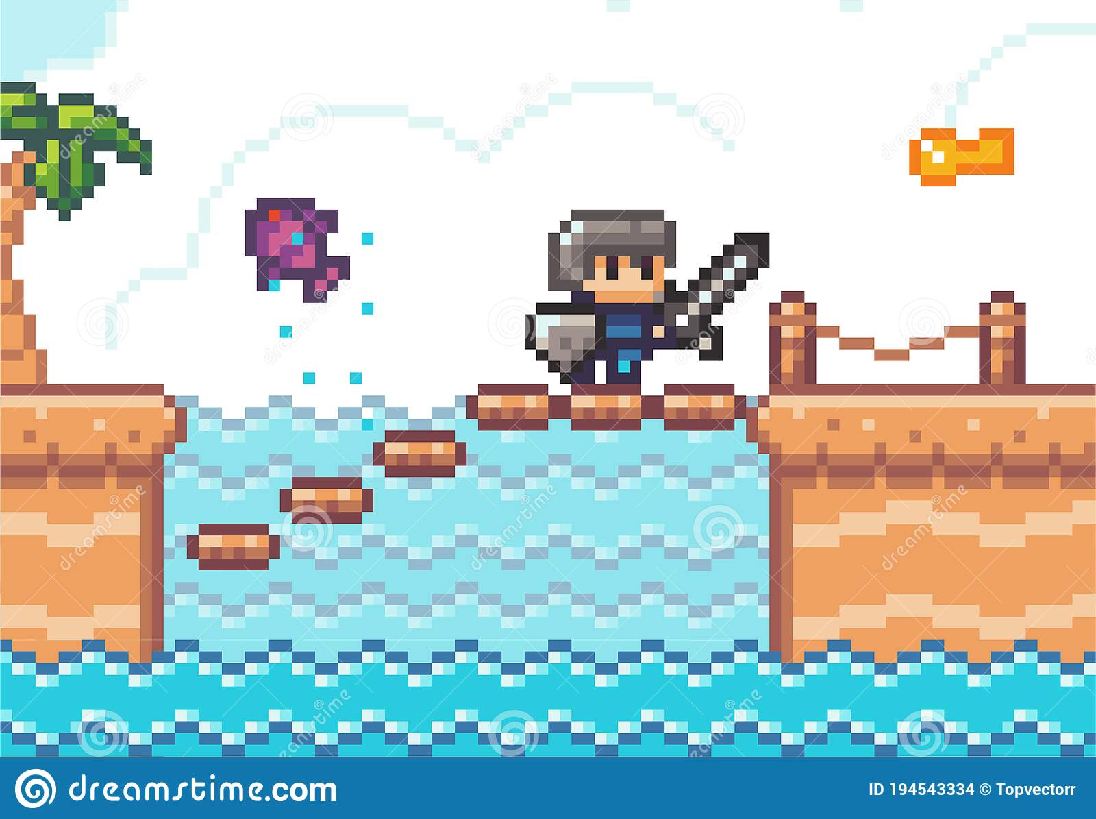 Detail 8 Bit Knight Nomer 44