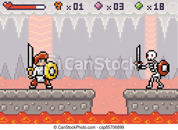 Detail 8 Bit Knight Nomer 46