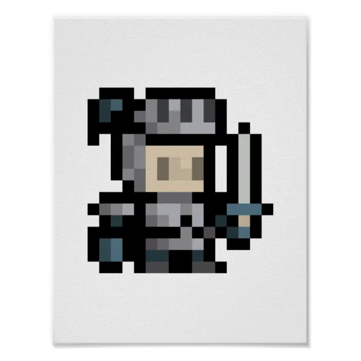 Detail 8 Bit Knight Nomer 6