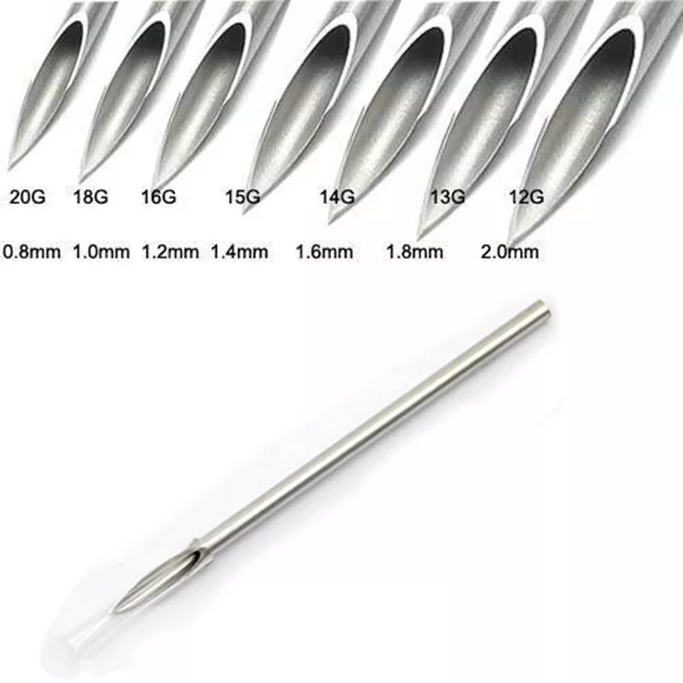 Detail 8 Gauge Needle Piercing Nomer 32