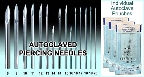 Detail 8 Gauge Needle Piercing Nomer 56