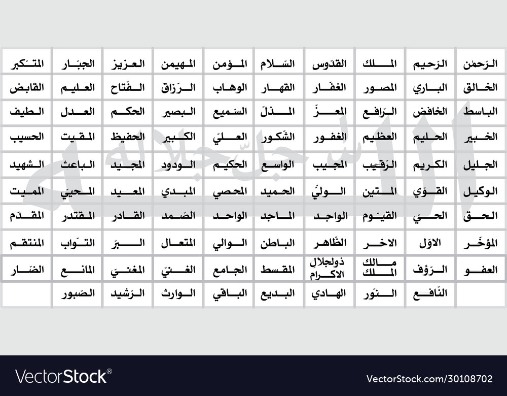 Detail 99 Names Of Allah Images Nomer 23