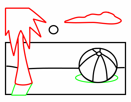 Detail Beach Drawing Simple Nomer 8