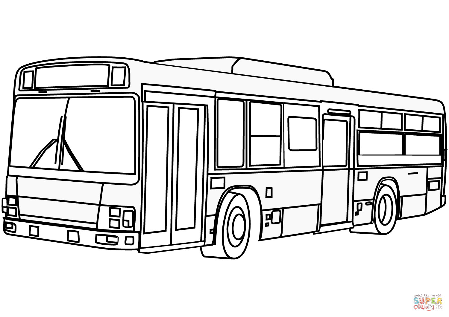 Detail Bus Ausmalbild Nomer 8