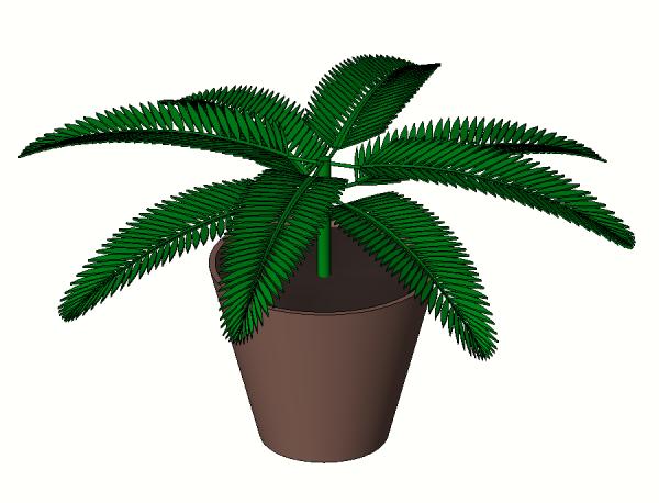 Detail Cad Tree Top View Nomer 18
