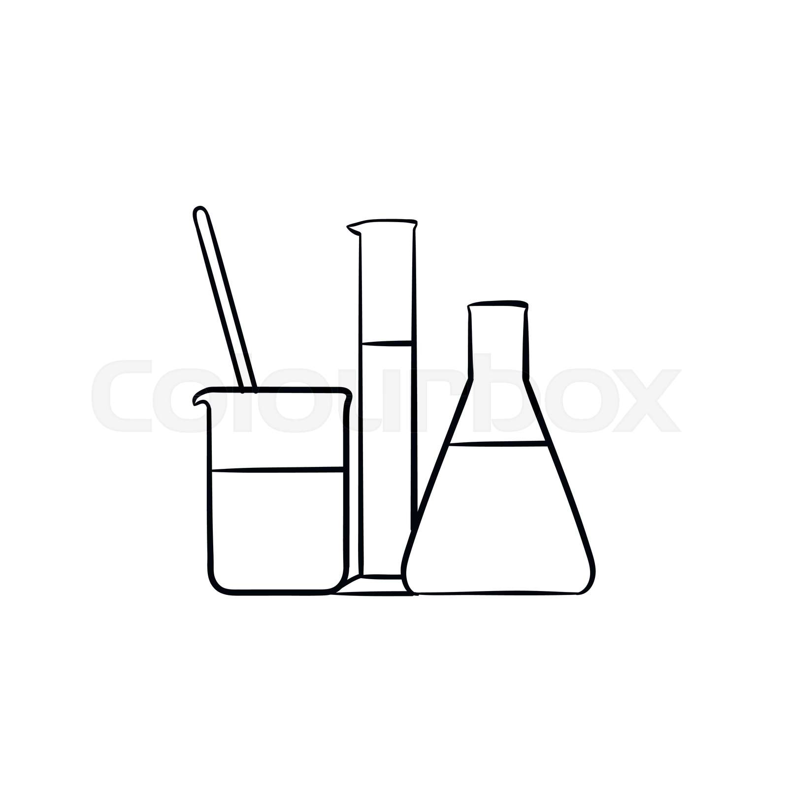 Detail Chemistry Lab Drawing Nomer 15