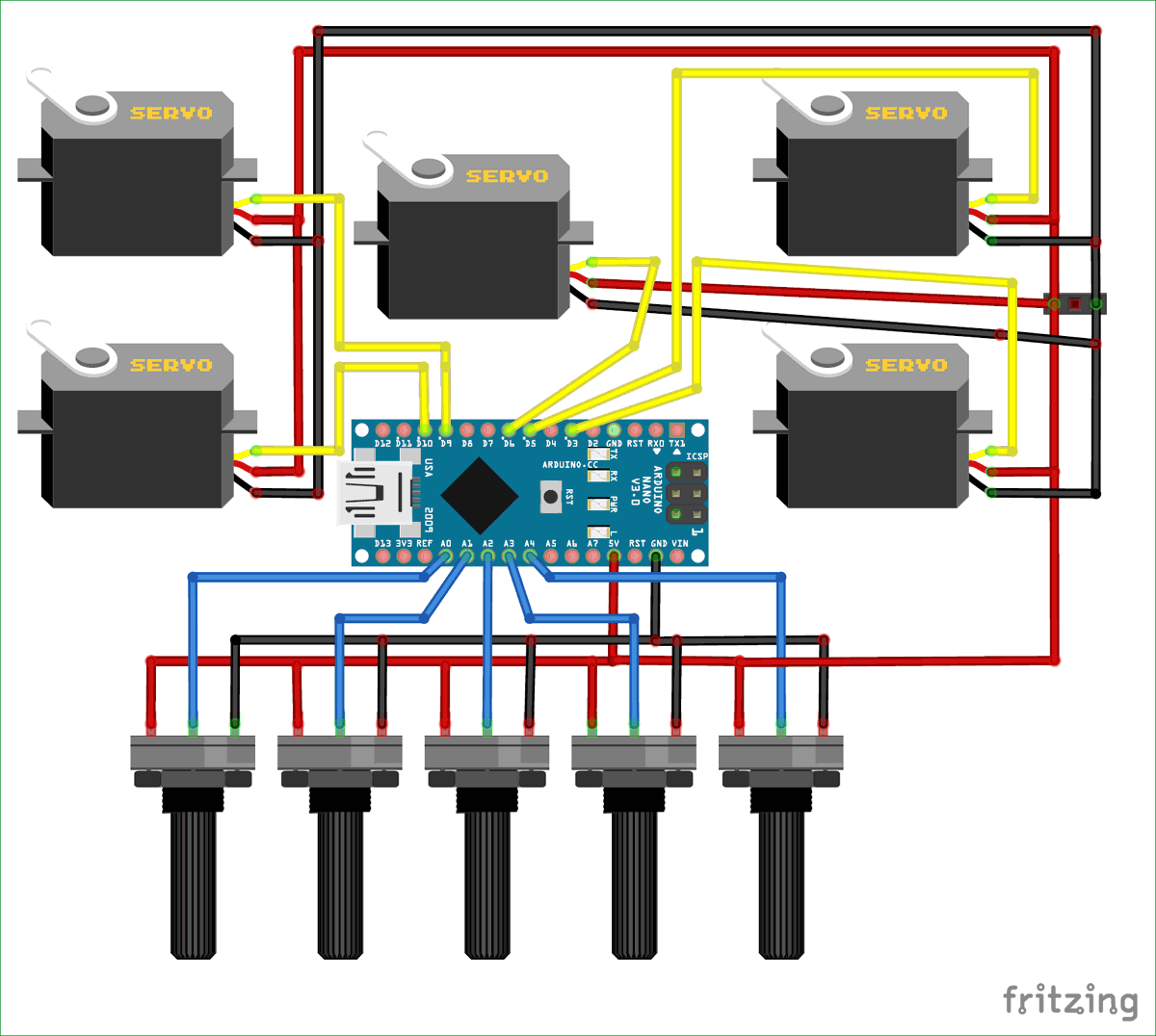 Detail Circuito Robot Nomer 23