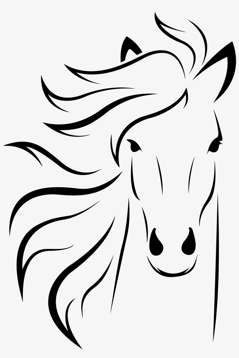 Detail Friesian Horse Head Drawing Nomer 6