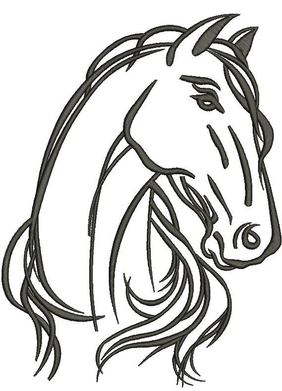 Detail Friesian Horse Head Drawing Nomer 7