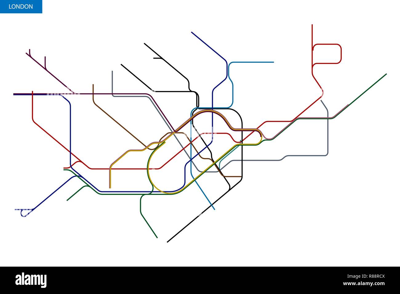 Detail London U Bahn Plan Nomer 18