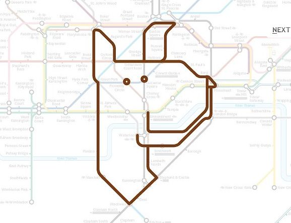 Detail London U Bahn Plan Nomer 19