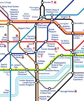 Detail London U Bahn Plan Nomer 3