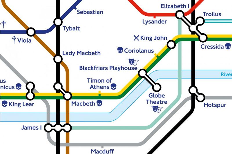 Detail London U Bahn Plan Nomer 6