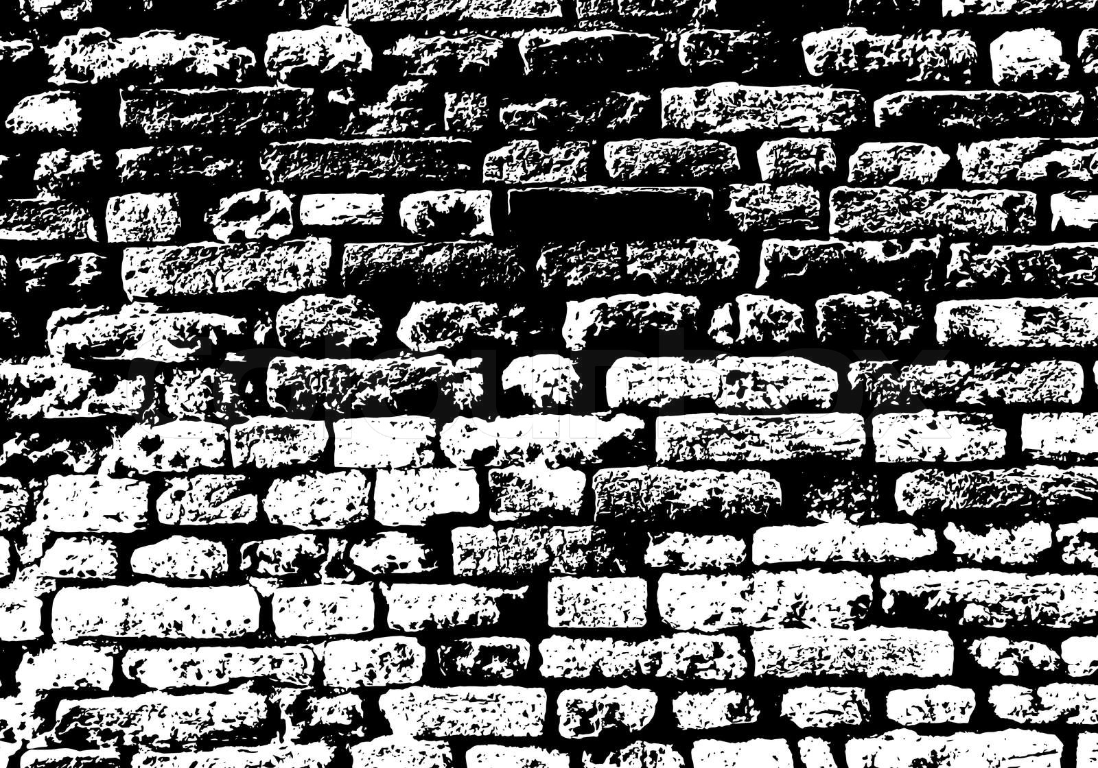 Detail Background Black And White Brick Nomer 26