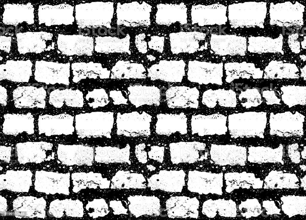 Detail Background Black And White Brick Nomer 55