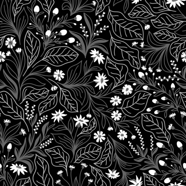 Detail Background Black Flower Nomer 16