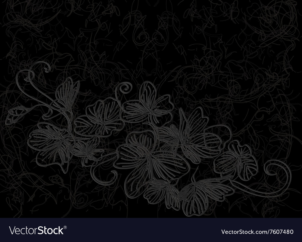 Detail Background Black Flower Nomer 22