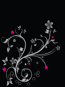 Detail Background Black Flower Nomer 33