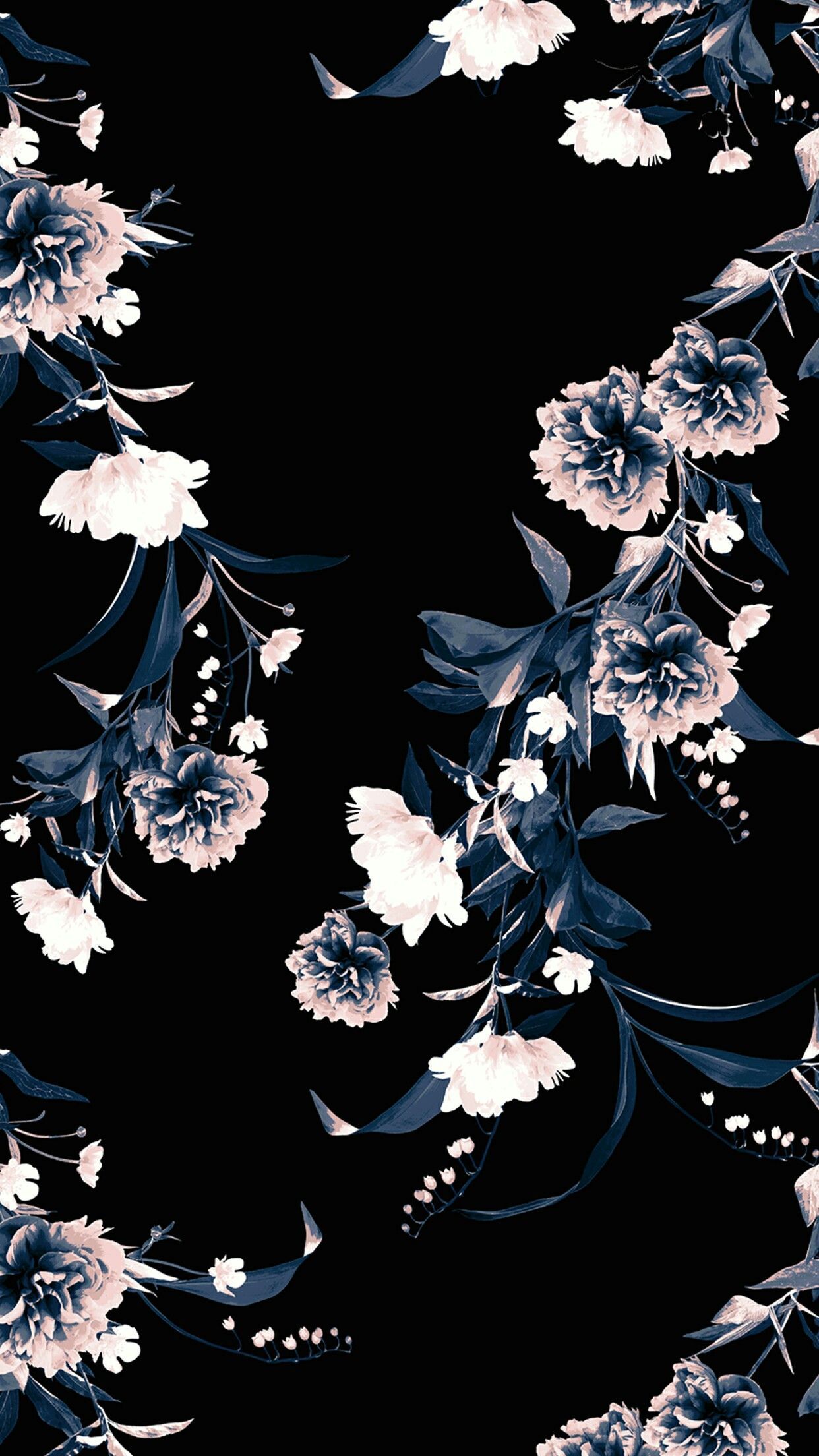 Detail Background Black Flower Nomer 10